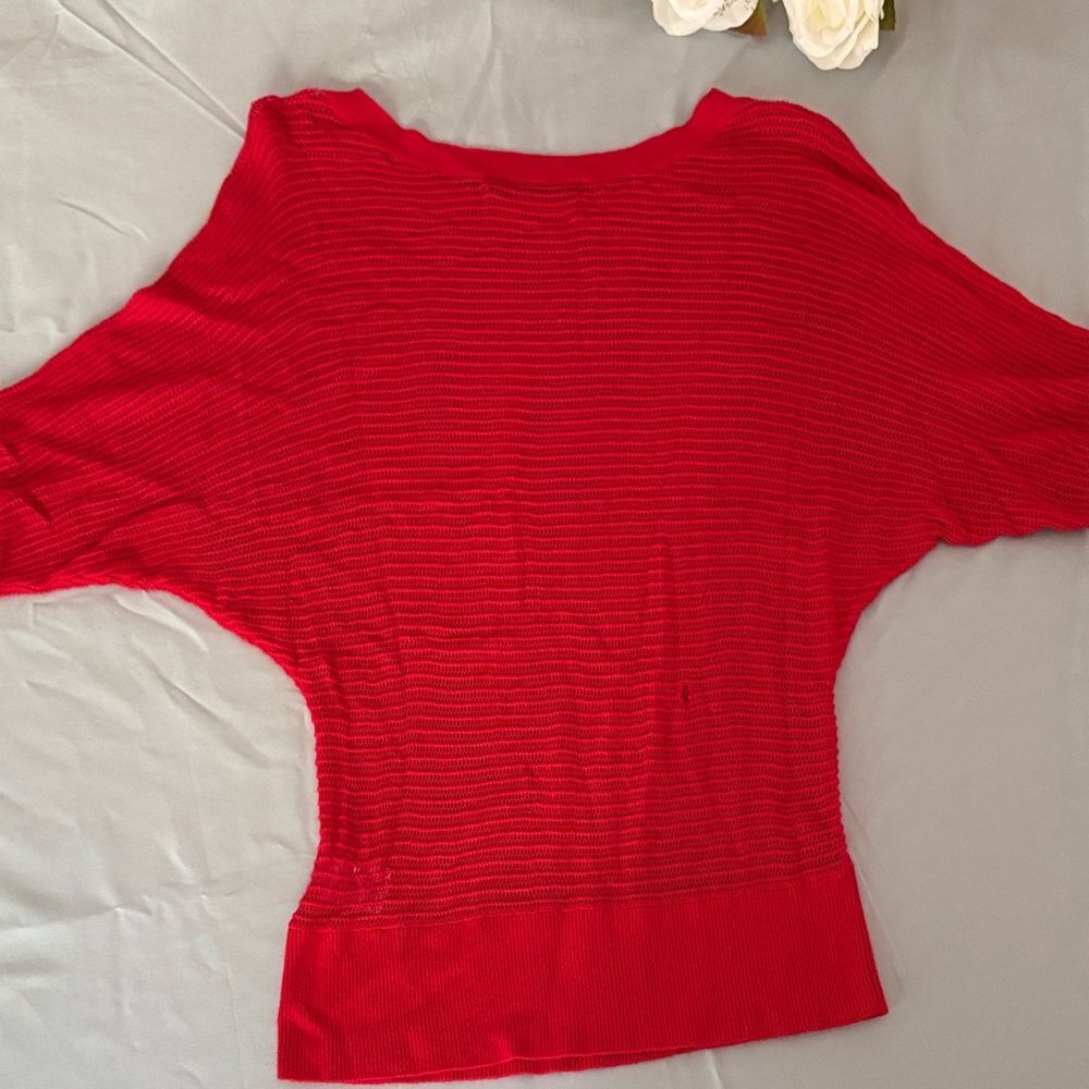 Wishful Park Red Women's Blouse - Picture 2 of 6